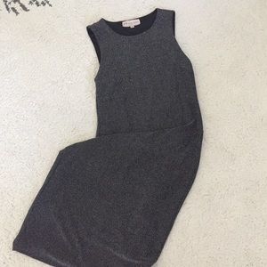 Silver knit dress